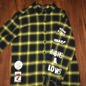 Graphic flannel